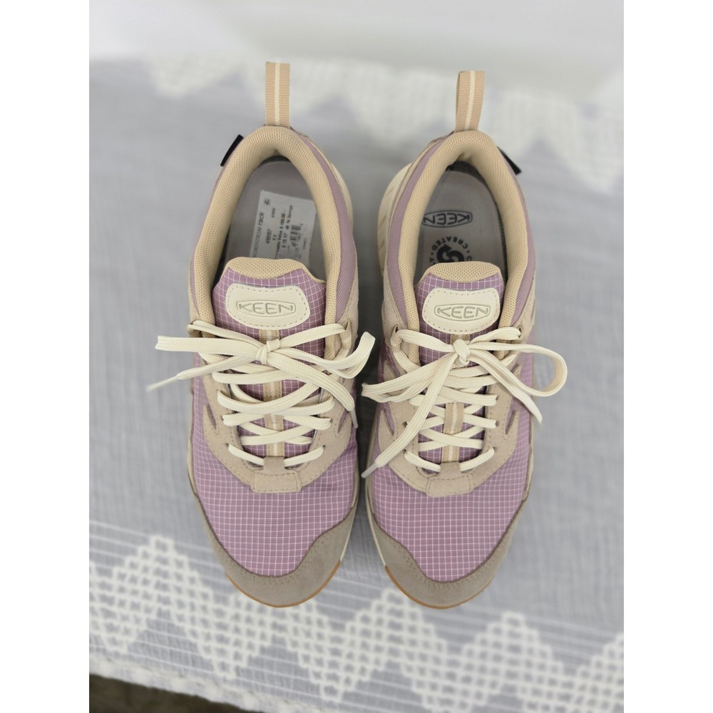 Keen Nxis Evo Low Waterproof Hiking Shoes Womens 8.5 Dusty Rose Taupe 1026118